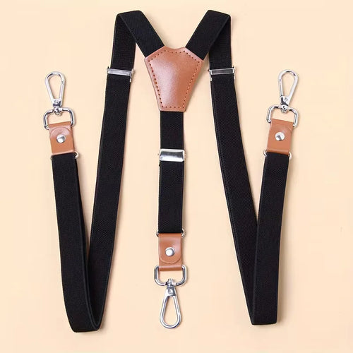 Braces with Leather Detail