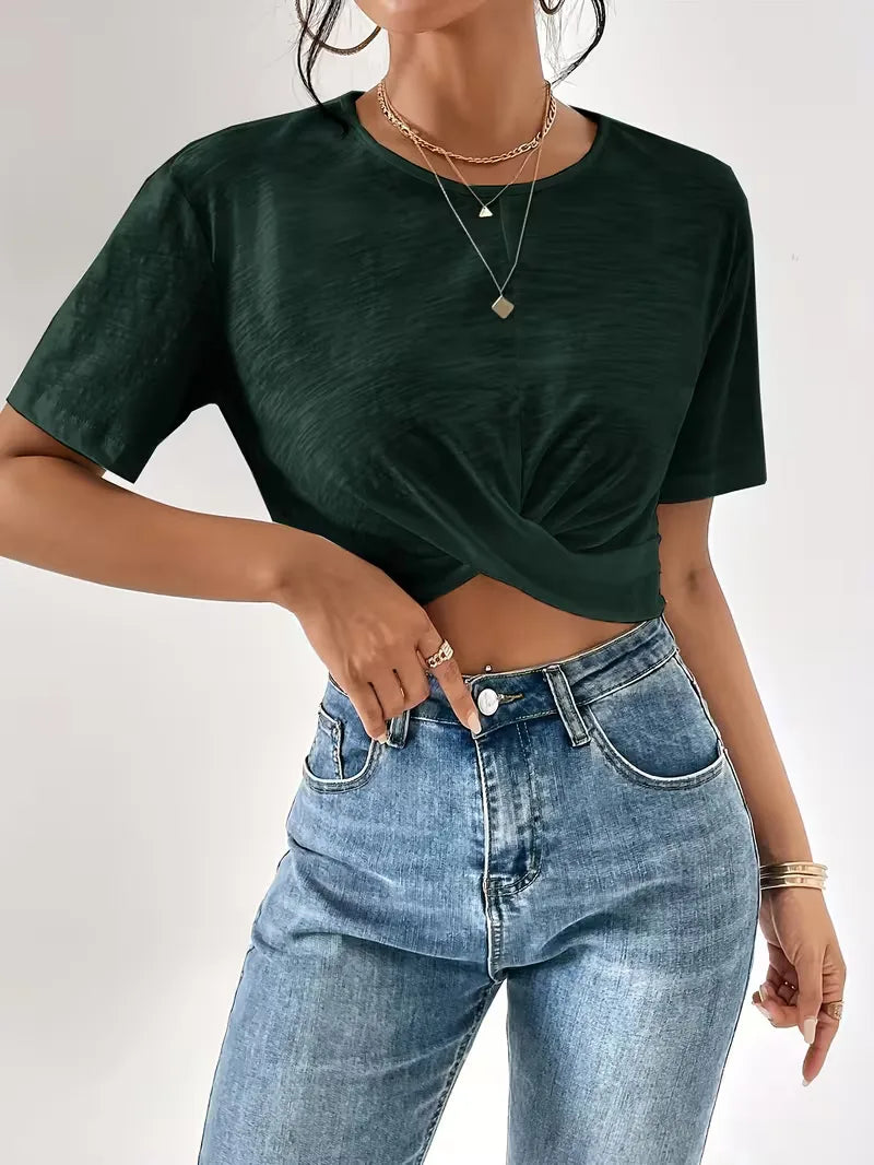 T-shirt with twist detail