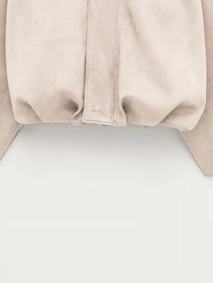 Bomber jacket with oversized fit