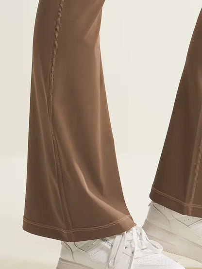 Flared Trousers with High Waist