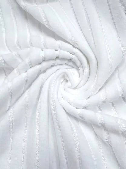 ribbed V-neck T-shirt