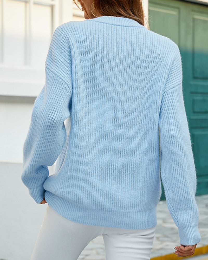 Benthe | Chunky Sweater with Round Neck