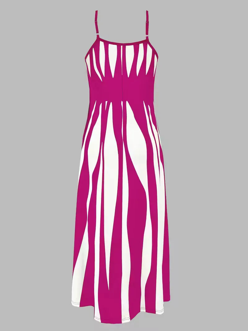 A-line dress with spaghetti straps