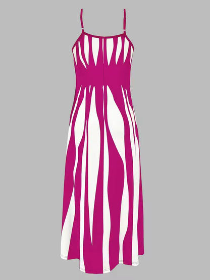 A-line dress with spaghetti straps