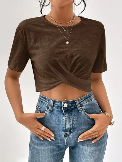 T-shirt with twist detail