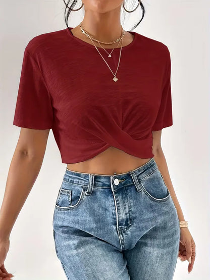 T-shirt with twist detail