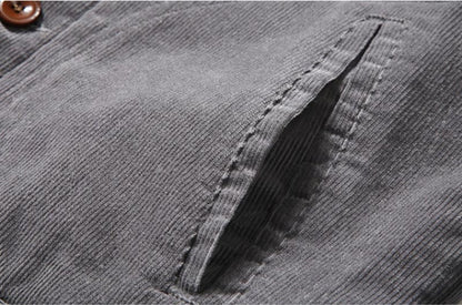 Blake | Trendy corduroy men's jacket with fur lining