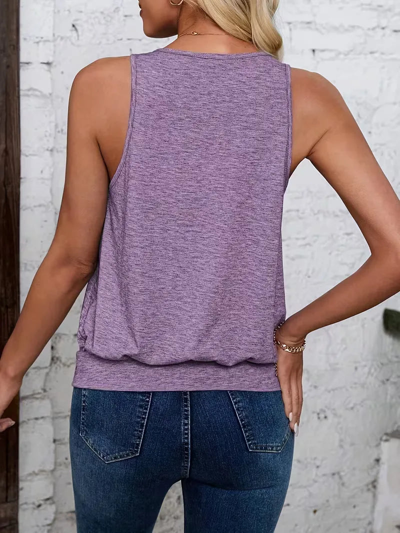 V-neck tank top