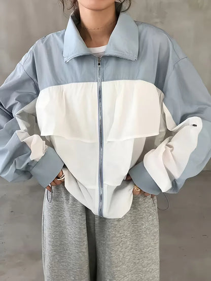 Track jacket with hood