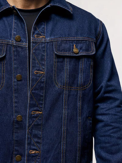 Denim Jacket with Long Sleeves