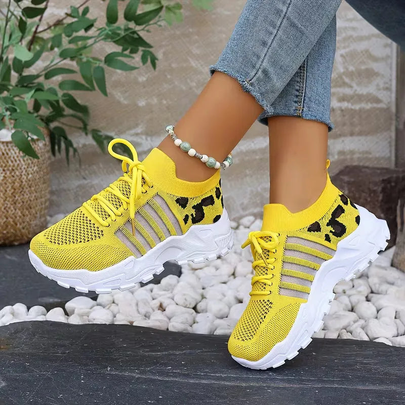 Low sneaker with leopard print