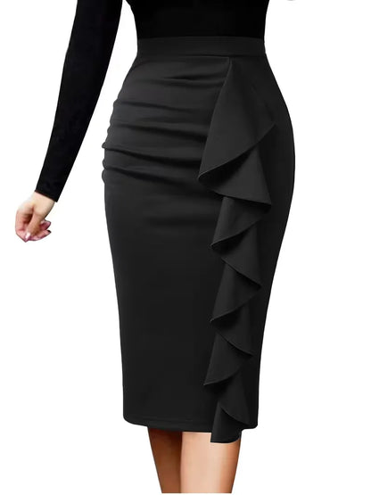 Pleated Skirt with High Waist