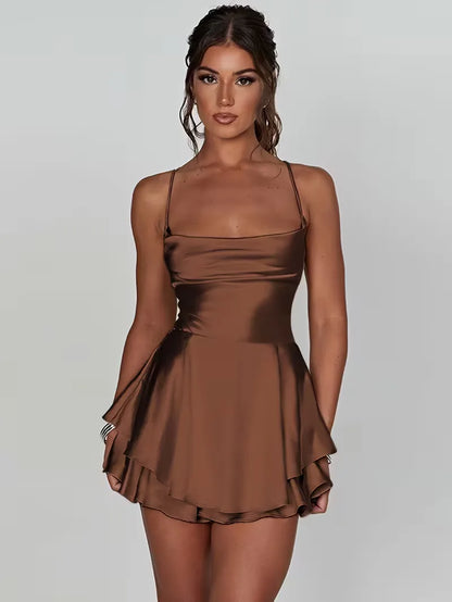 Party Dress with Spaghetti Straps