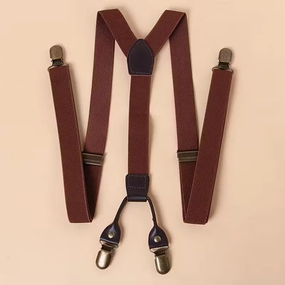 Braces with Leather Details