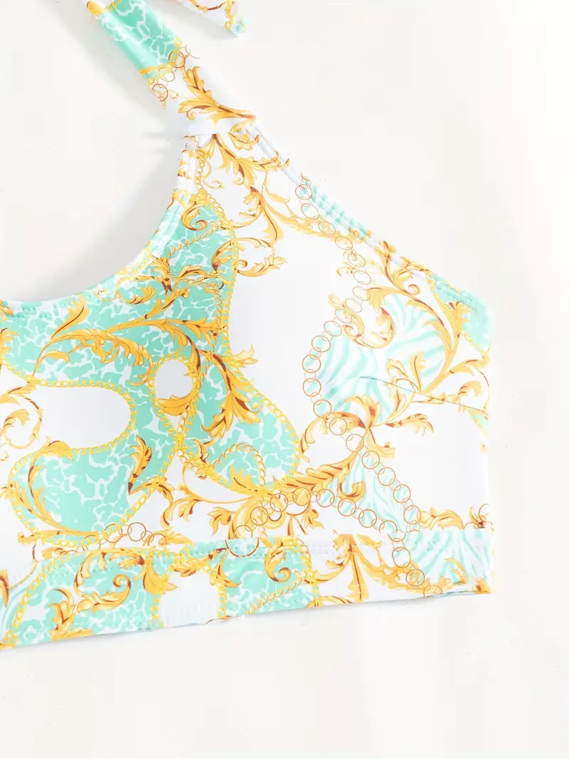 Cover-up with Halter Neck and Shorts