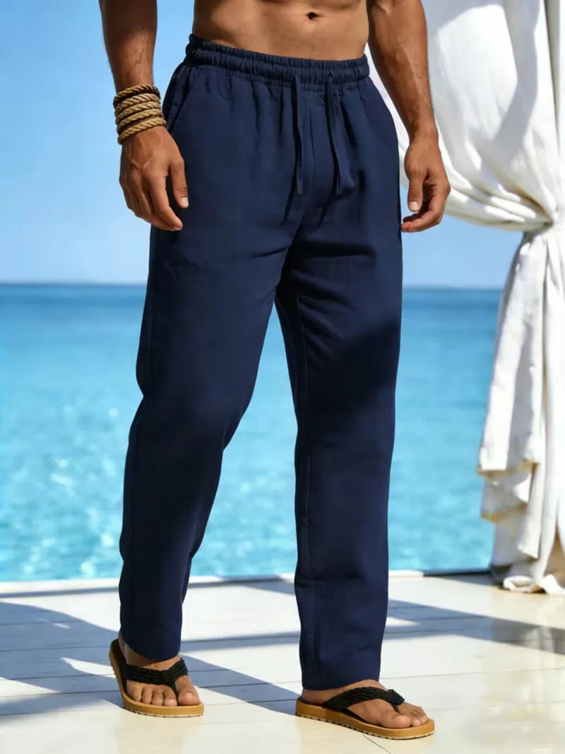 Chinos with Elastic Waist