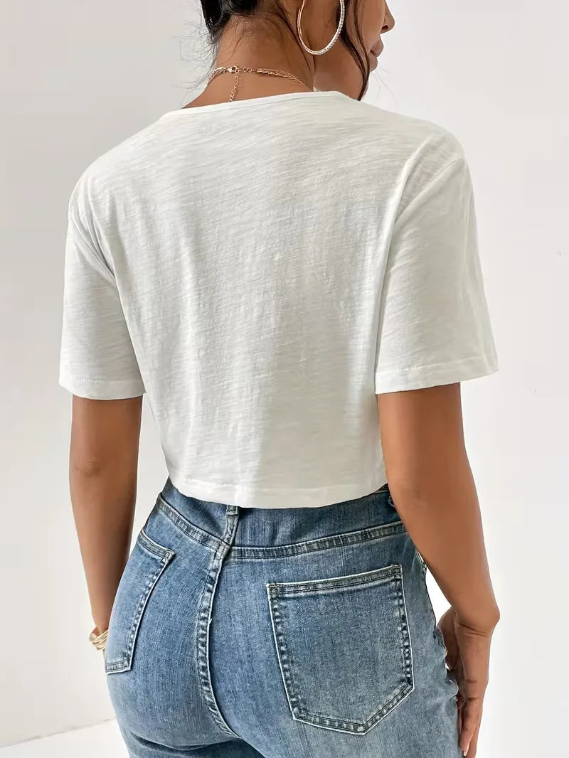 T-shirt with twist detail