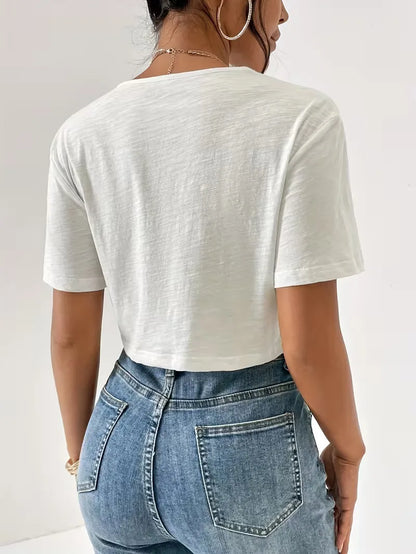 T-shirt with twist detail