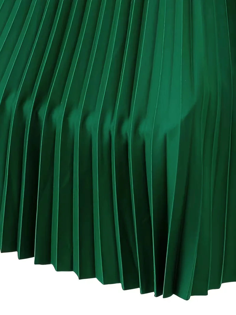 Pleated Skirt with High Waist