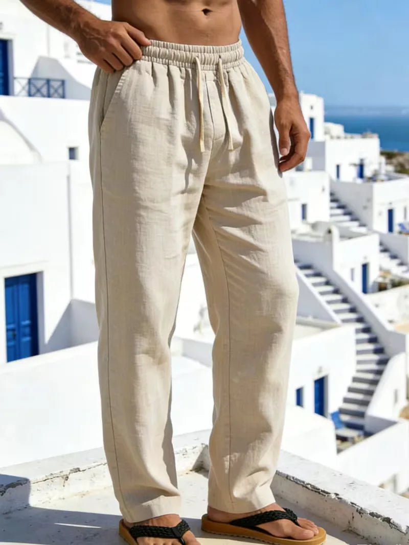 Chinos with Elastic Waist