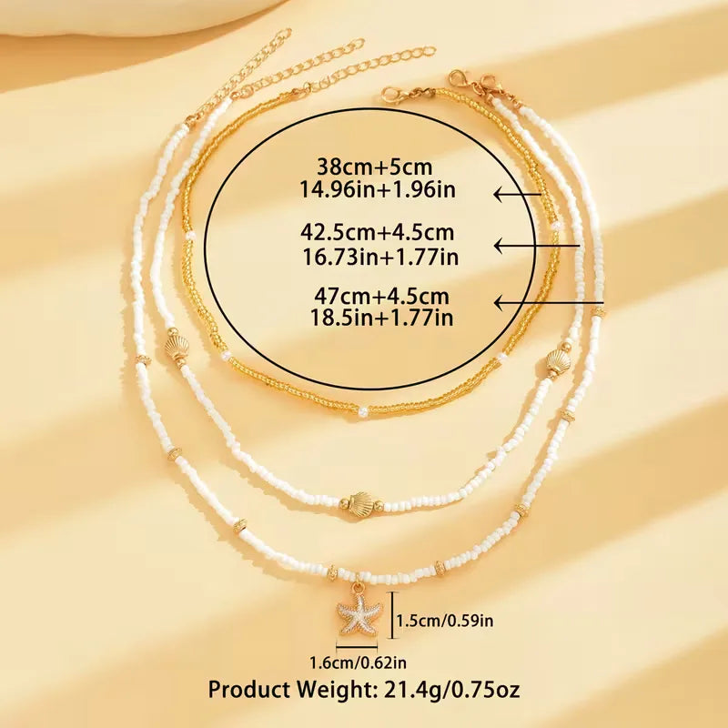 Shell and Star Necklace