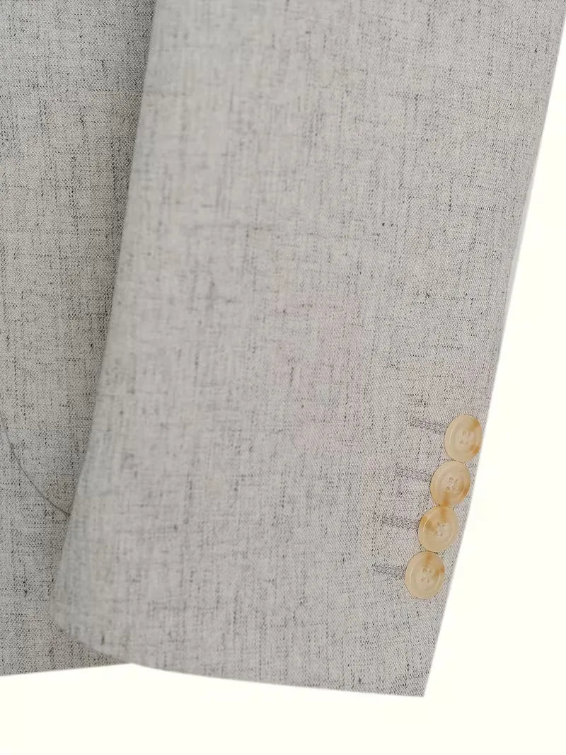 Blazer with V-neck and buttons