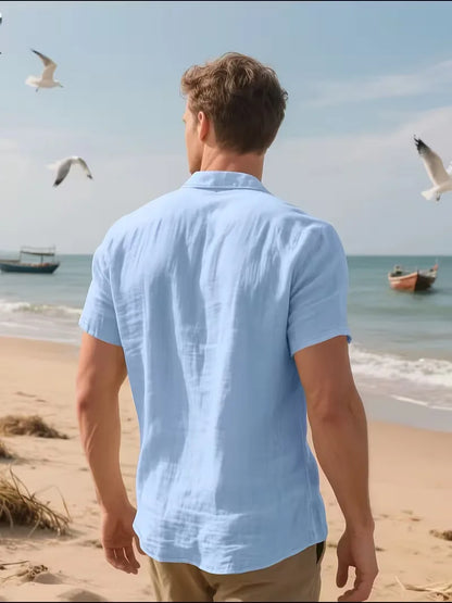 Short Sleeve Shirt with Chest Pocket