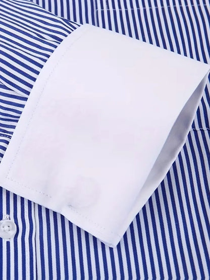 Smart shirt with mandarin collar