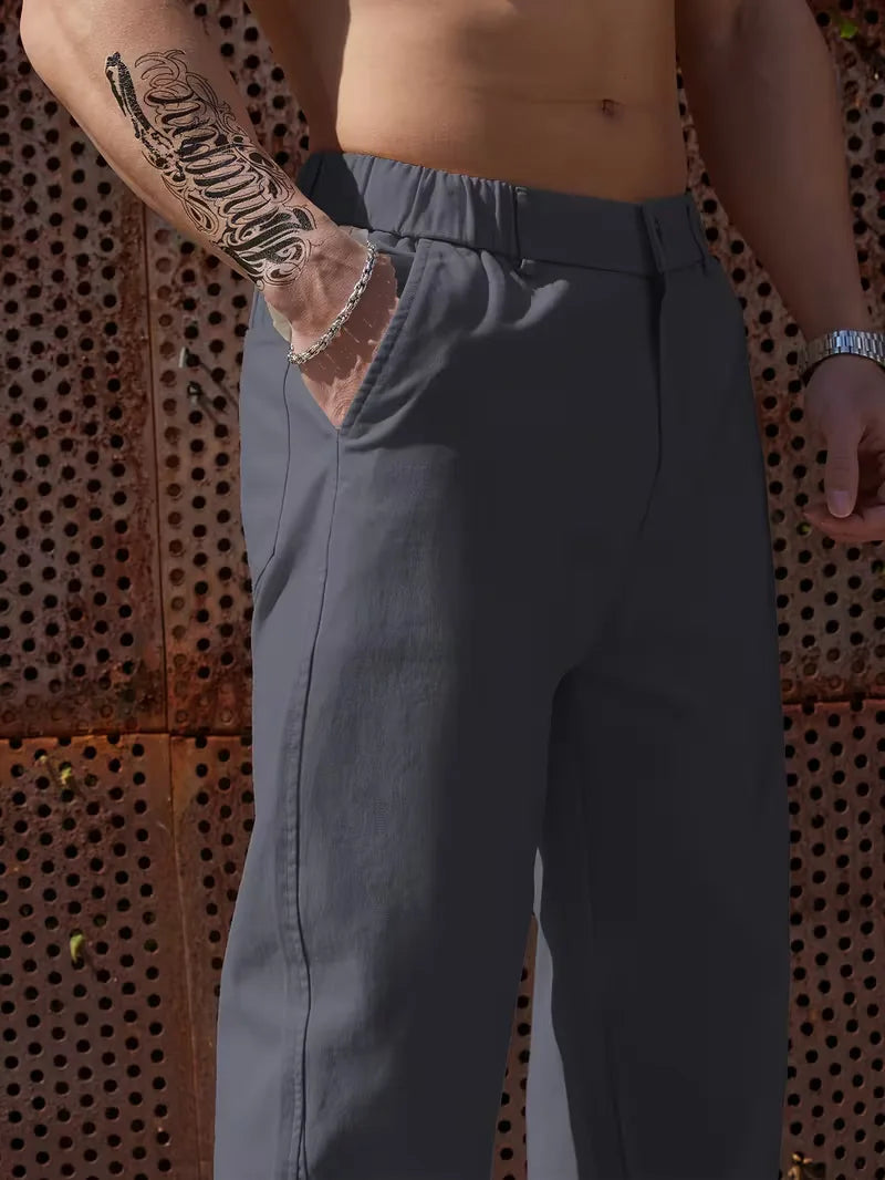 Trousers with Elastic Waistband