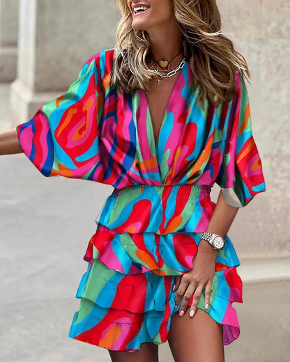Caroline | Stylish Mini Dress with Print