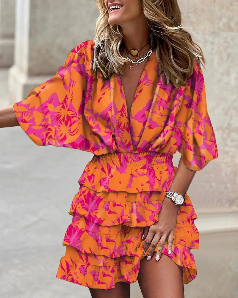 Caroline | Stylish Mini Dress with Print