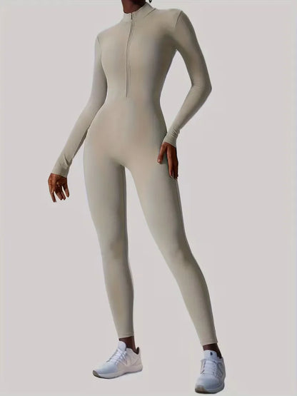 Jumpsuit with Mock Neckline