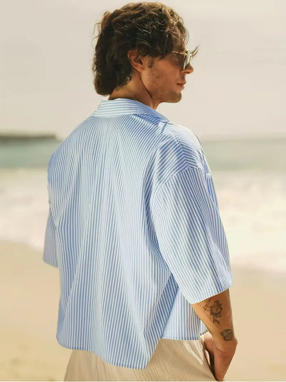 Short Sleeve Shirt with V-Neck