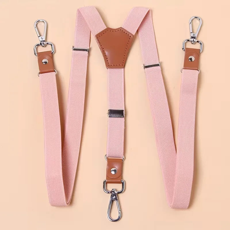 Braces with Leather Detail