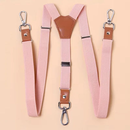 Braces with Leather Detail