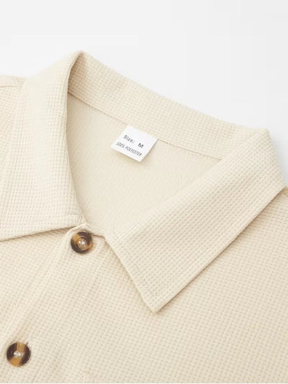 Bomber Jacket with Button Closure and Chest Pockets