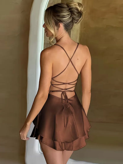 Party Dress with Spaghetti Straps
