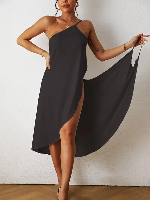 Cover-up with Asymmetrical Neckline