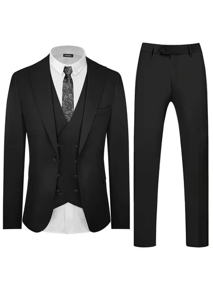 Three-Piece Slim Fit Suit