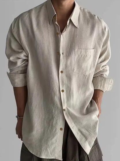 Casual shirt with V-neck