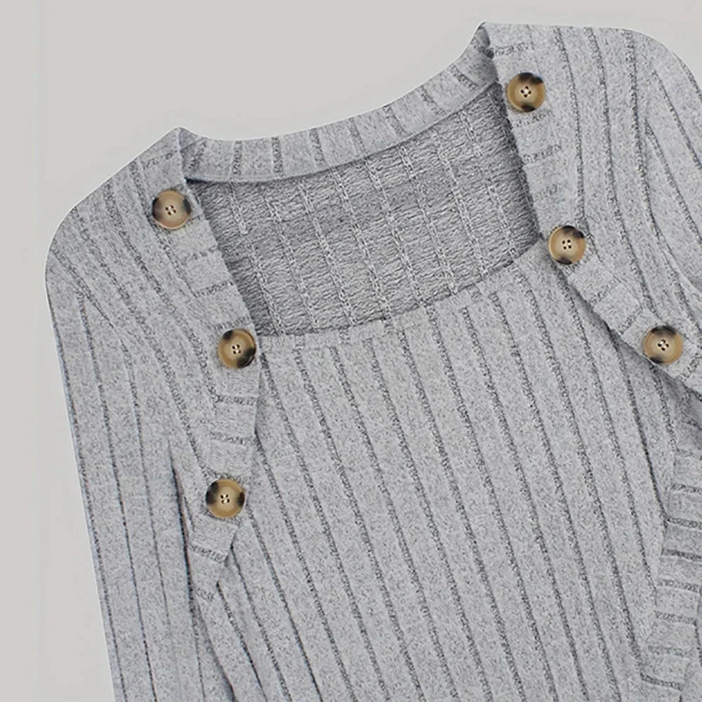 Claudia | Asymmetrical Ribbed Cardigan
