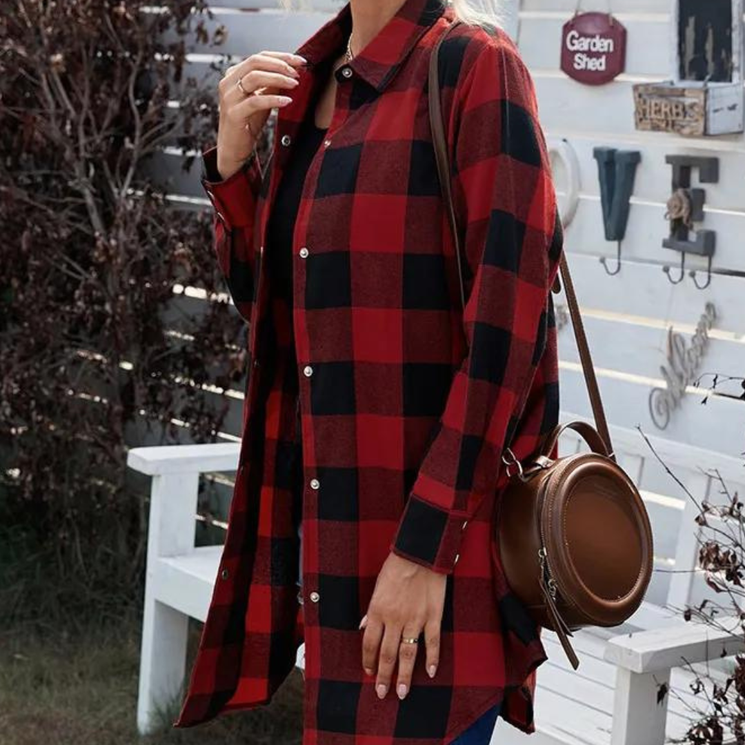 Cora - Fashionable Checked Shirt