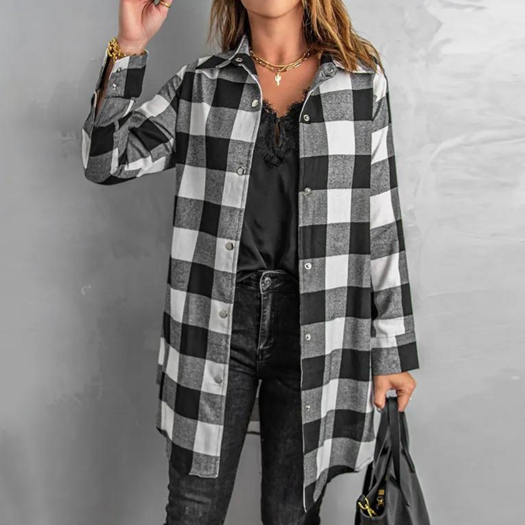 Cora - Fashionable Checked Shirt
