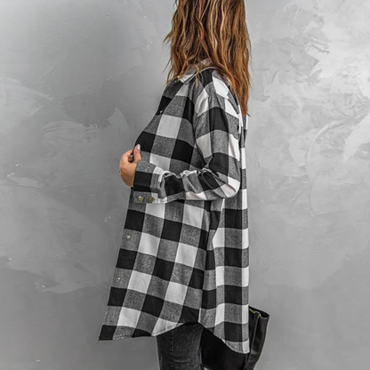 Cora - Fashionable Checked Shirt