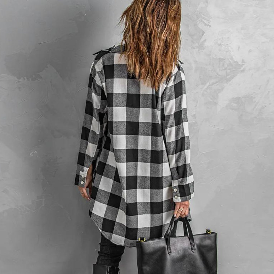 Cora - Fashionable Checked Shirt