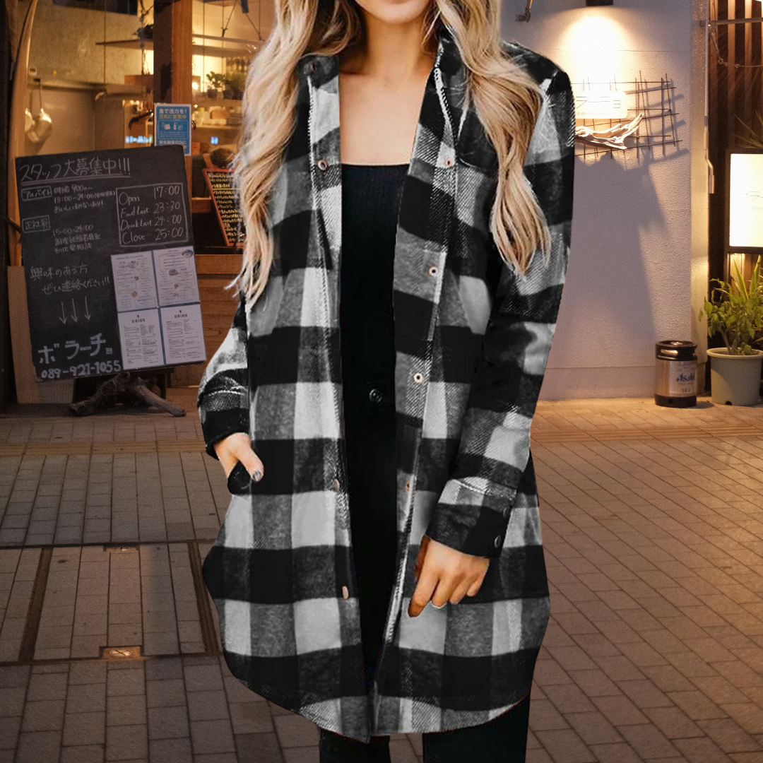 Cora - Fashionable Checked Shirt