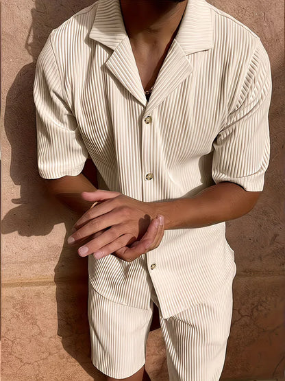 Summer Clothing Set with V-Neck