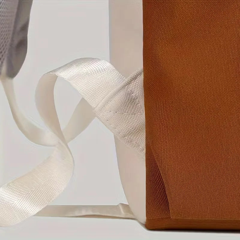 Two-tone backpack with adjustable straps