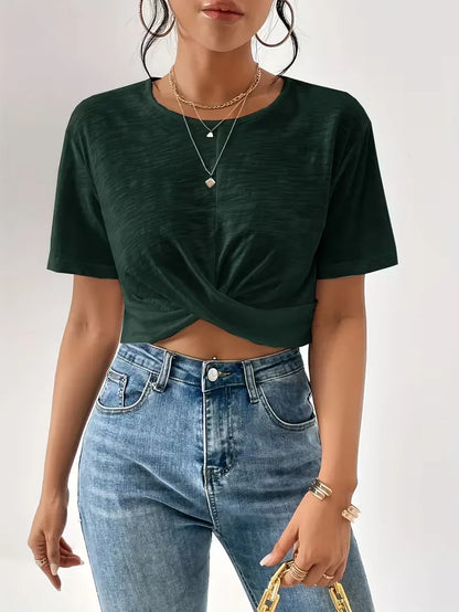 T-shirt with twist detail