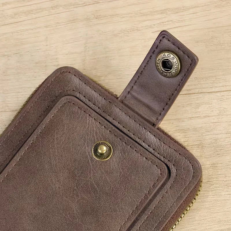 Zipper and Button Card Holder
